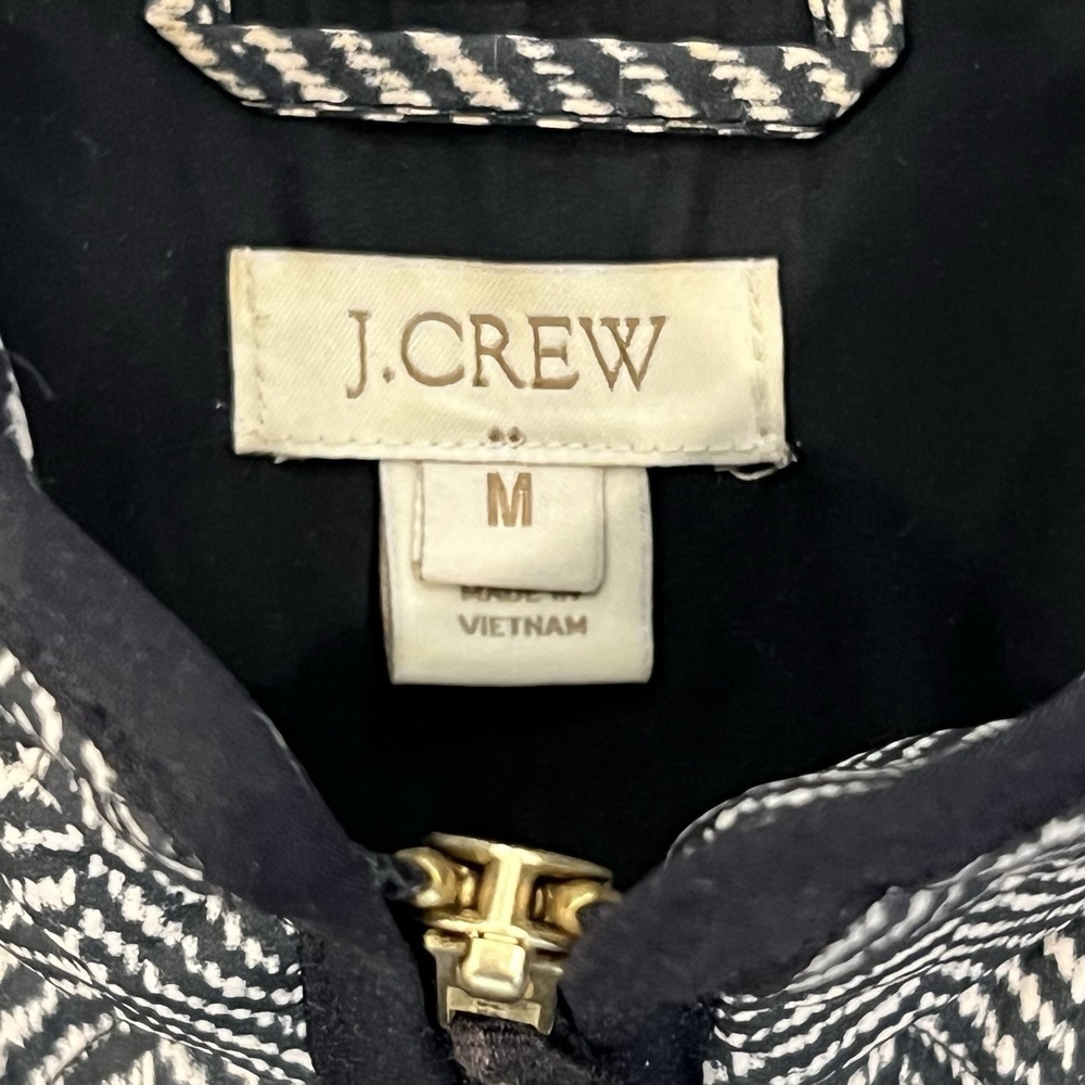 J.Crew Quilted Down Vest Womens  Herringbone Preppy Americana Layering Classic - Picture 3 of 6